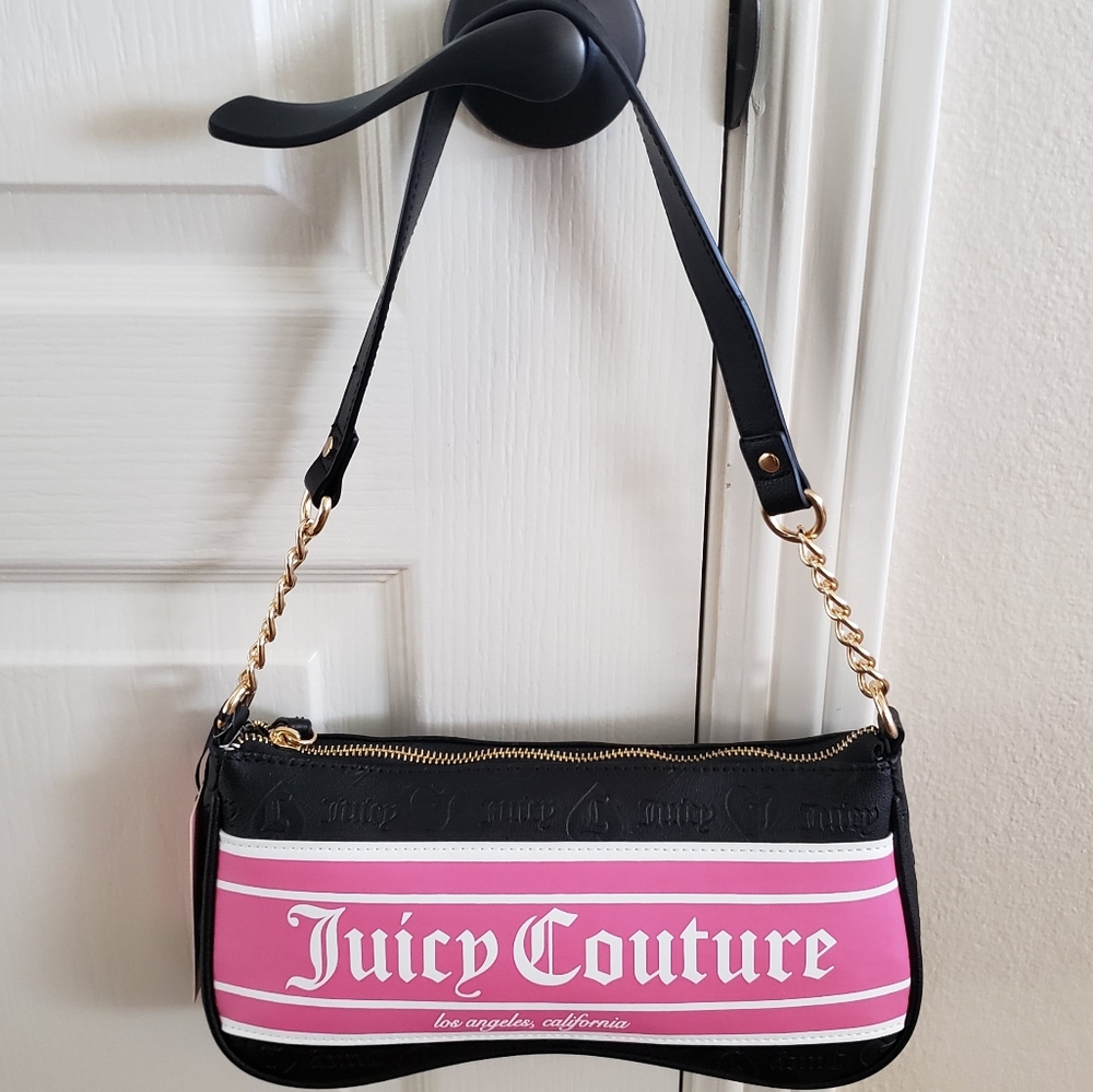 Juicy Couture Fashionista Black Liquorice Shoulder Bag NWT
